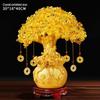 Citrine Money Tree Wine Cabinet Decor: Feng Shui Wealth Attraction Ornament for Home & Living Room, Perfect Creative Opening Gift