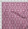 oneOone Cotton Poplin Dark Magenta Fabric Ikat Diy Clothing Quilting Fabric Print Fabric By Yard 42 Inch