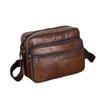 Retro Genuine Leather Men's Shoulder Bags Husband Small Crossbody Messenger Bag Leather Man Zipper Designer Party Bags Gift