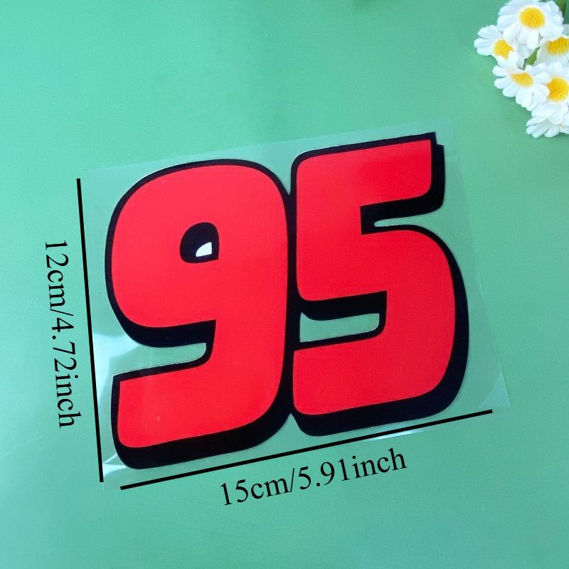 Racing Number 95 Motorcycle Stickers for Motorbike Fuel Tank Front Fairing DIY Helmet Box Waterproof Vinyl Decals Scooter Decors