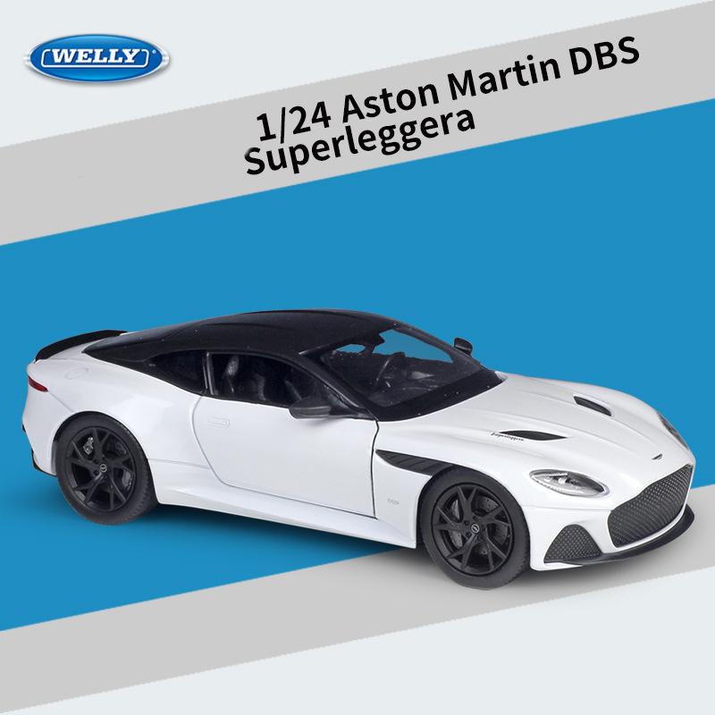 1/24 Scale WELLY Aston Martin DBS Superleggera Alloy Car Model Diecasts Metal Toy Vehicles Model Car Model High Simulation Collection Παιδικά δώρα