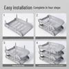 Deli 9217ES 3-Tier Hollow Mesh Horizontal File Tray