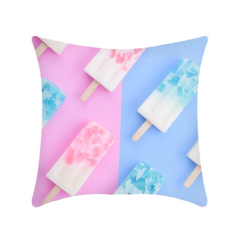 Fruit Lemon Ice Cream Popsicle Sofa Home Pillow Cover Small Fresh and Sweet Style Sofa Pillow Cover