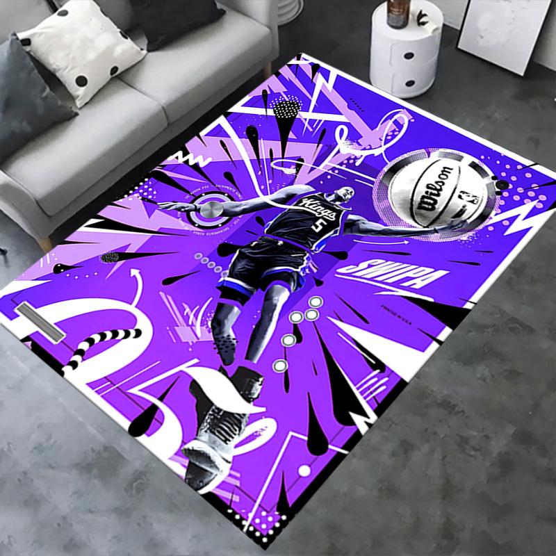 Office Carpet: Basketball Player Illustration Sofa Rug, Chair Mat Protection