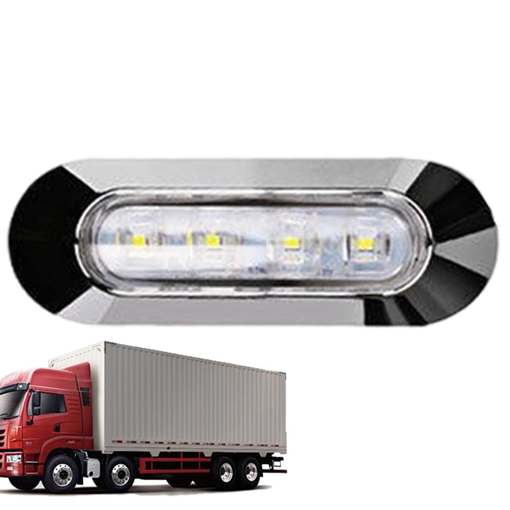 Car Side Indicator Lights, Truck Side Lights - 4 LED Trailer Lights, 12/24v Turn
