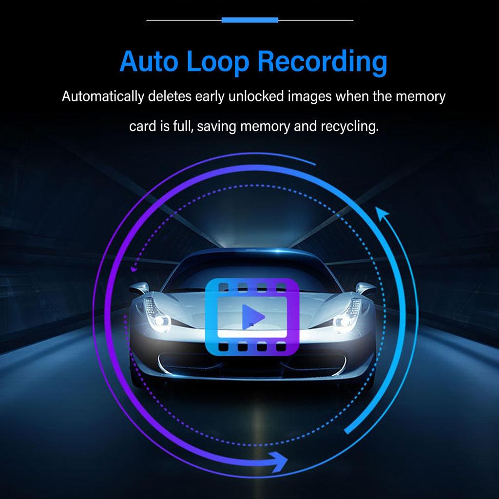 Car Front Dash Cam, 3K Full HD Dash Camera with App, 140° Wide Angle,