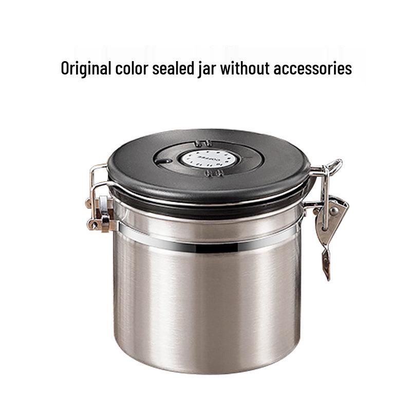 304 Stainless Steel Airtight Pet Food Canister with Exhaust Valve and Breathable Seal, 2.8L