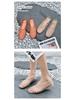 2025 Women's Mesh Slip-On Jelly Sandals: Crystal, Hollow Out, Flat Bottom, Comfortable, Casual Korean Style.