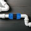 Water Pipe Connector Fittings PE Plastic Straight Pipe Connector Adapter 63mm To 63mm