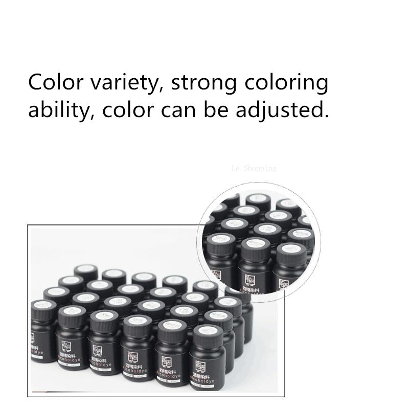 30ml Leather Alcohol Dye Containing Gold Solid Color Dye Handmade DIY Plant Tanning Bag Clothes Tintage Leather Art Pigment