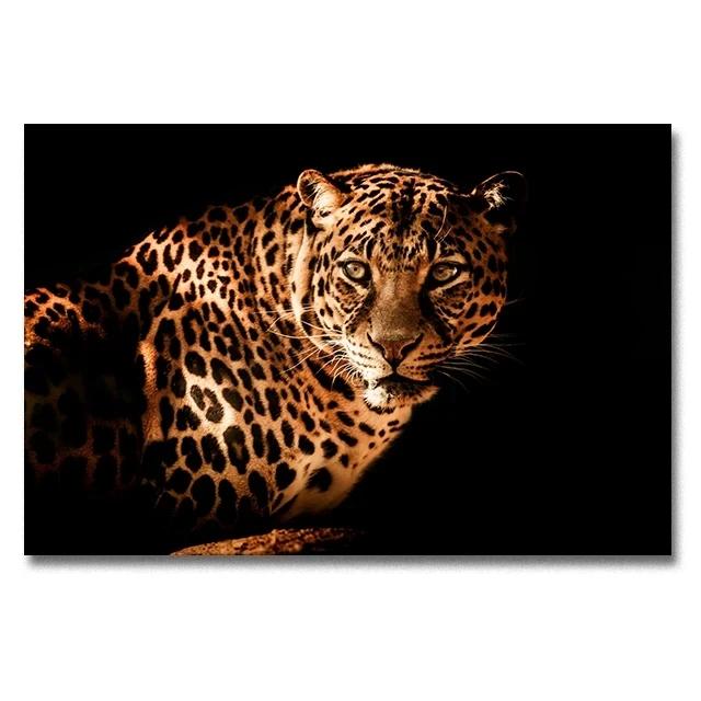 Modern Lion Family Wall Art Canvas Painting Print Posters Nature Animal Tiger Mural Pictures for Living Room Home Decoration