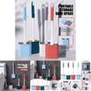Compact Silicone Flex Toilet Brush And Holder With Ergonomic Design For Small Spaces