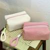 2026 New Ins Sweet Girl Candy Color Plush Large Capacity Makeup Bag Washbag Travel Portable Handheld Small Storage