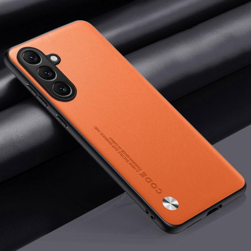 Luxury PU Leather Case For Samsung Galaxy M35 5G Back Cover Matte Silicone Shockproof Full Protection Phone Case For Samsung M35