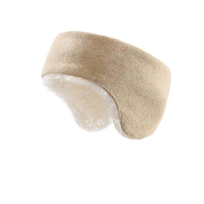 Bandeaux de Protection d'oreille pour hommes et femmes, cyclisme en plein air, coupe-vent, cache-oreilles en polaire chaud, bandeau de Protection d'oreille en laine d'agneau douce