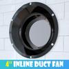 4 Inches Waterproof Exhaust Fan Low Noise Home Bathroom Kitchen Bedroom Toilet Ventilator Fan Hotel Wall Silent 14W 220V