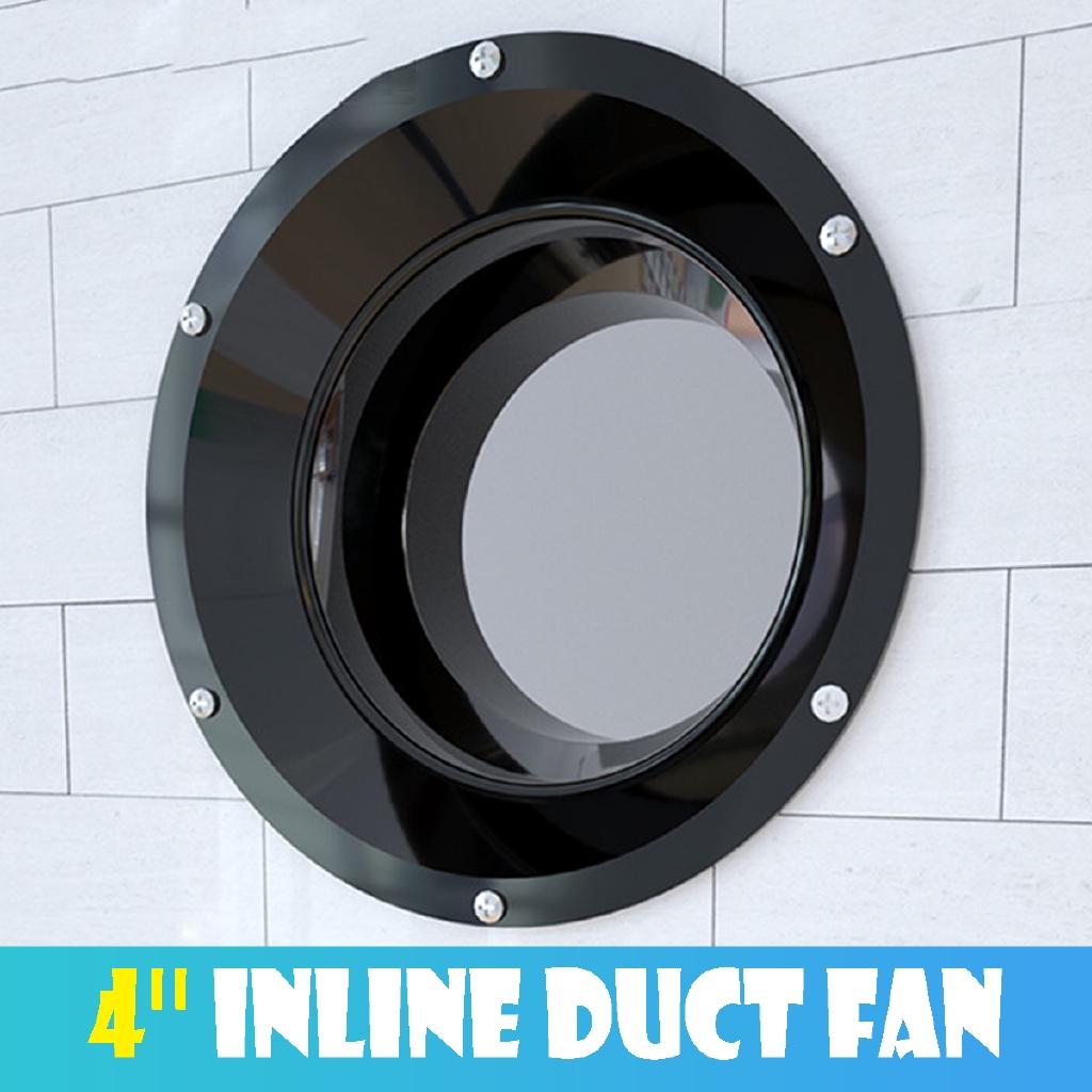 4 Inches Waterproof Exhaust Fan Low Noise Home Bathroom Kitchen Bedroom Toilet Ventilator Fan Hotel Wall Silent 14W 220V