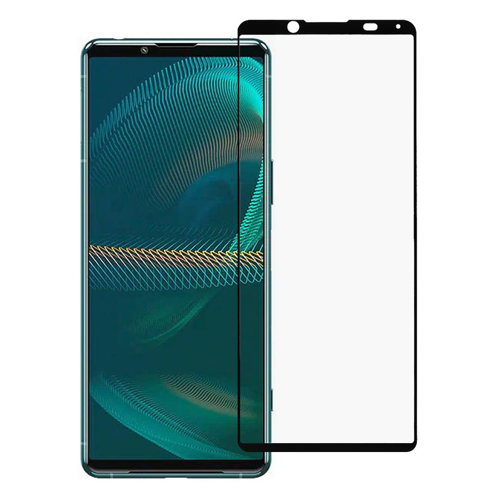 RURIHAI 0.26mm 2.5D Full Glue Secondary Hardening Tempered Glass Ultra Thin Screen Protector for Sony Xperia 5 III 5G