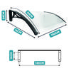 Arched Canopy Over the Entrance Door, Balcony Window Canopy, Black 150x80 GoGarden