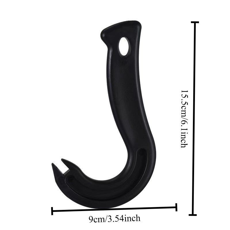 

1Pcs Easy Pull Can Opener Hook Style Plastic Soda Tab Opener Simple Tool Safe Material Convenient Kitchen Living Room Home чёрный