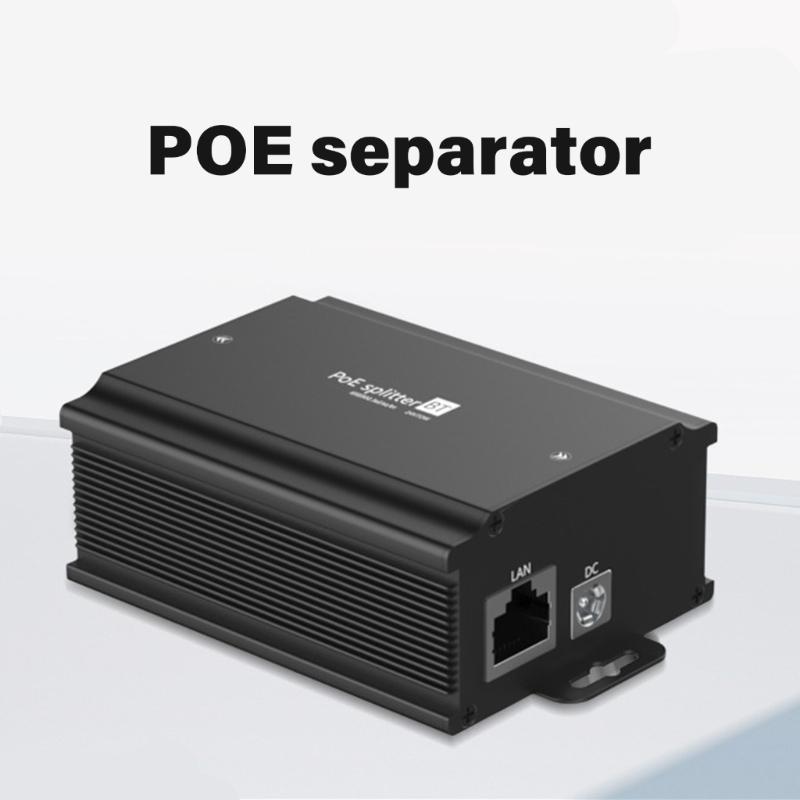 Gigabit POE Splitter 48V To 24V 3A Converter Gigabit Data Transmission For Security Camera Networking Accessories