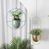 Maceta de Hierro Simple Cubo Colgante con Gancho Maceta Colgante Cesta Colgante para Plantas Decoración del Hogar Maceta