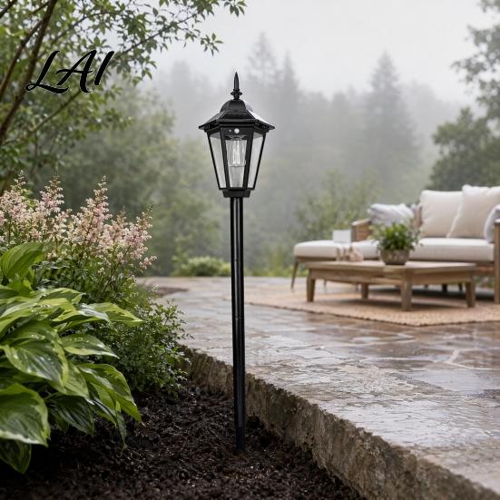 Energy Saving Outdoor Light Solar Vintage Garden Stake Light Motion Sensor Pathway