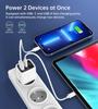 Ładowarka Sieciowa Choetech Pd6052 Usb-C Usb-A Pd 35W Gan Z Wyświetlaczem - Biała