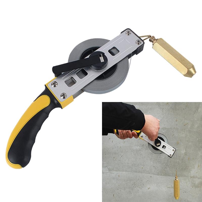 10/15/20m Oil Gauging Tape Explosion-Proof Oil for Tank Gauging Tapes Carbon Steel Sounding Tape with Brass Plumb Bob