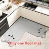 Cartoon Animal Kitchen Mat With Water Absorption Nonslip Silicone Diatom Mud For Home And Cooking Use