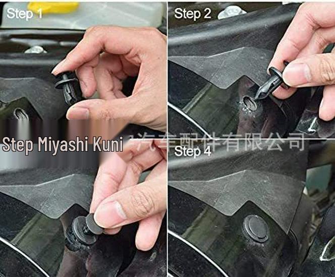 340-Piece Snap-in Fasteners for Honda and Chrysler Bumpers, Door Panels, and Mudguards