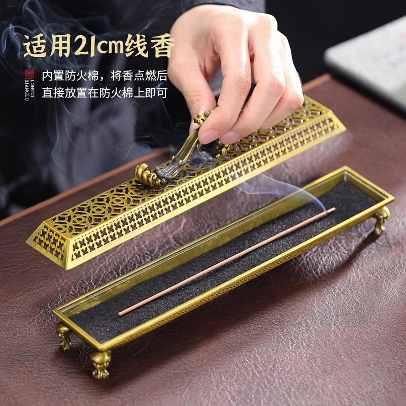 YXY Xianglong Spits Beads Incense Burner Metal 2023 Dragon Copper Alloy Incense Holder for 21cm Incense Sticks Zen Home Decor