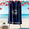 Hertha BSC Custom Name Print Beach Towel, Large Soft Quick Dry Towel for Beach Camping Swimming