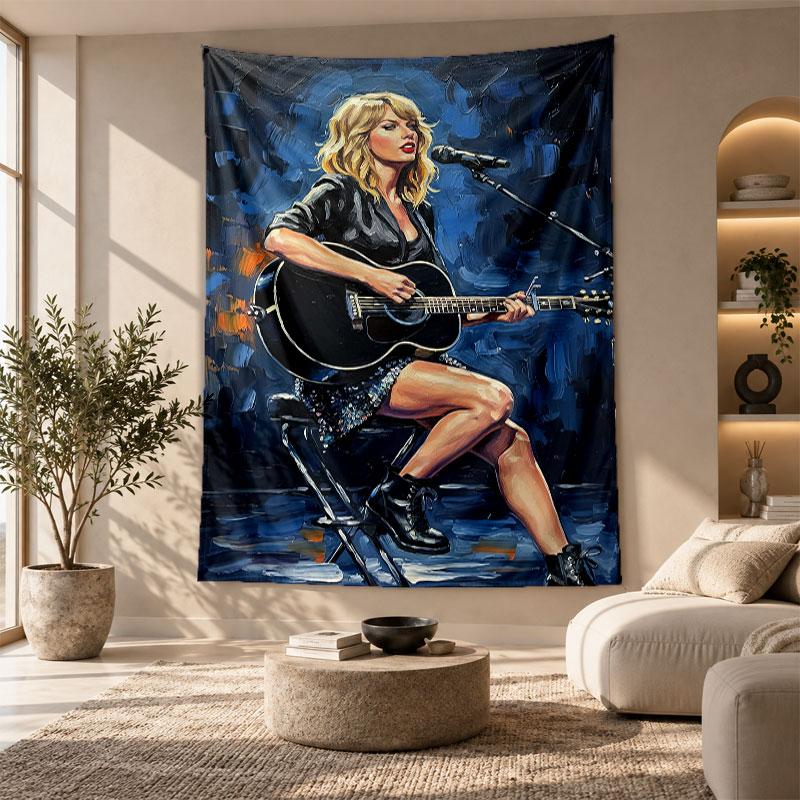 Decorative Tapestry,Taylor Swift Printed Wall Art, Lightweight Wall Hanging For Bedroom Background