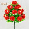 Konstgjord Nejlikarealistisk 18 Huvud Falsk Sidenblomma UV-beständig Bröllopsfest Inomhus Utomhus Trädgård Gård Konstgjorda Blommor Växtdekoration