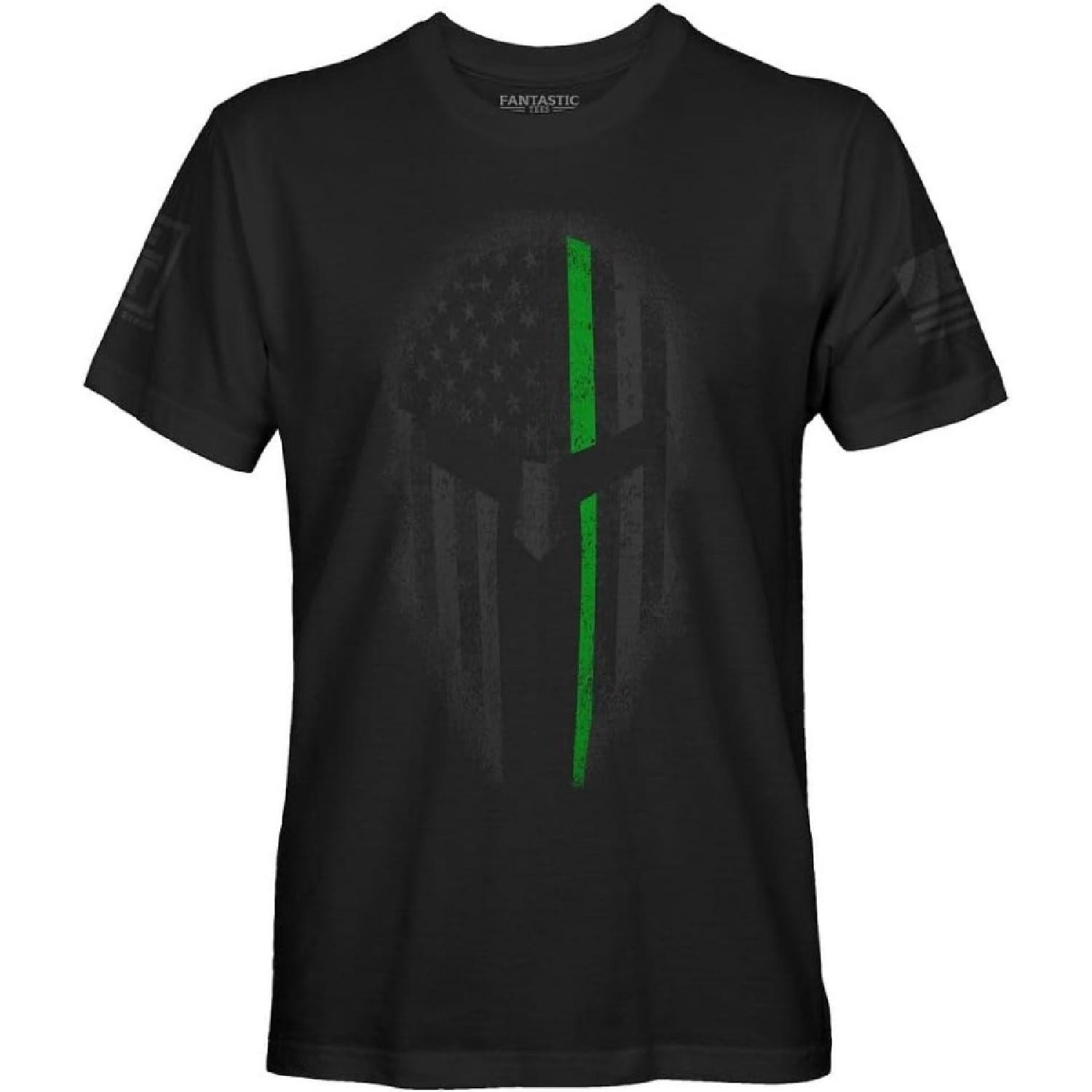 Thin Line Support USA Spartan Men s Stealth T-Shirt S