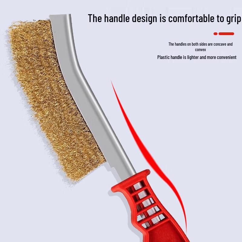 Copper-Plated Knife Wire Brush Set
