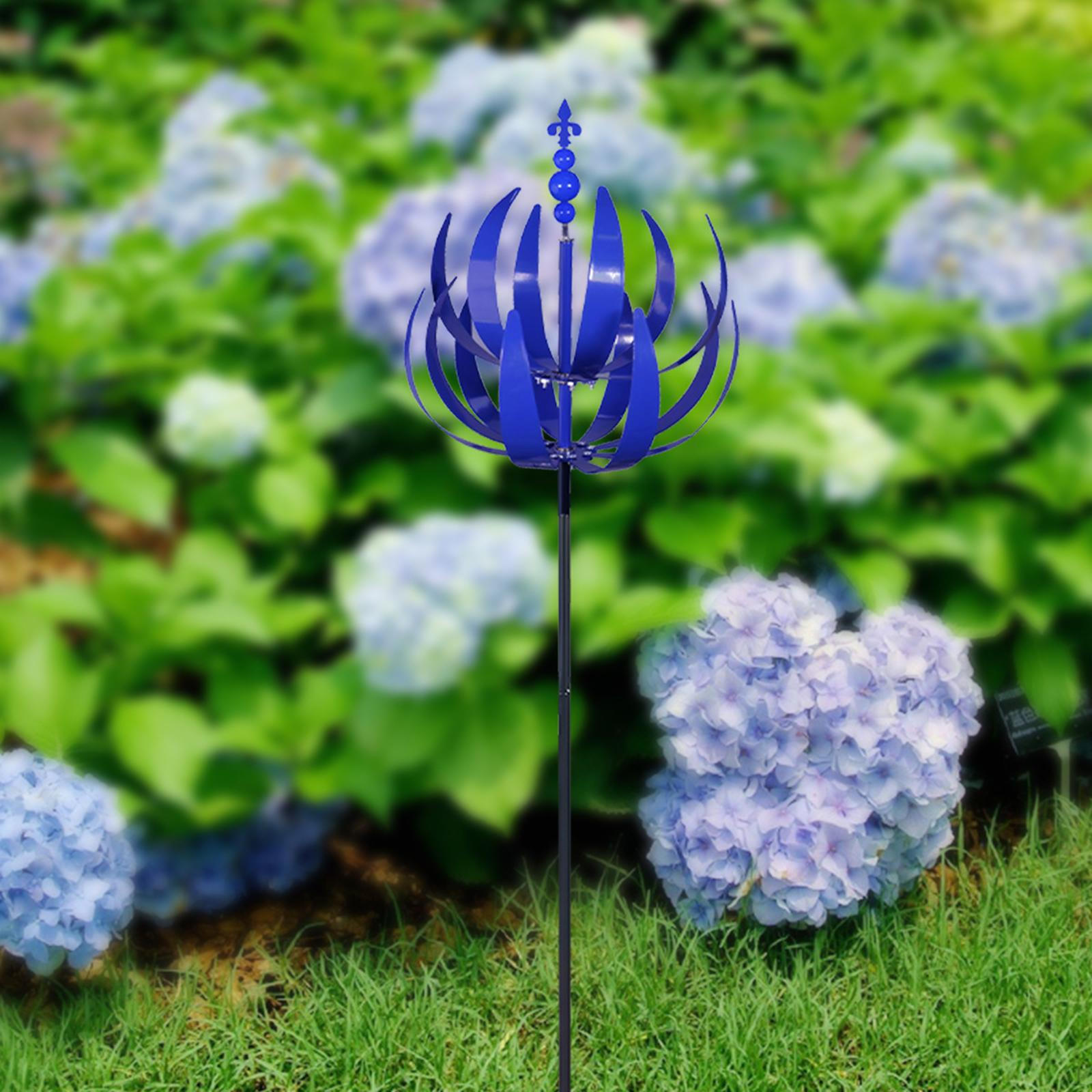 

Вращающаяся ветряная мельница с вращающейся ветряной мельницей Lotus Design и металлической скульптурой для вращения кольев