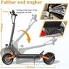 JOYOR S10-SZ -- Elektrická koloběžka - Dva motory 1000 W, baterie 60 V 18 Ah - Maximální rychlost 60 km/h - Černá