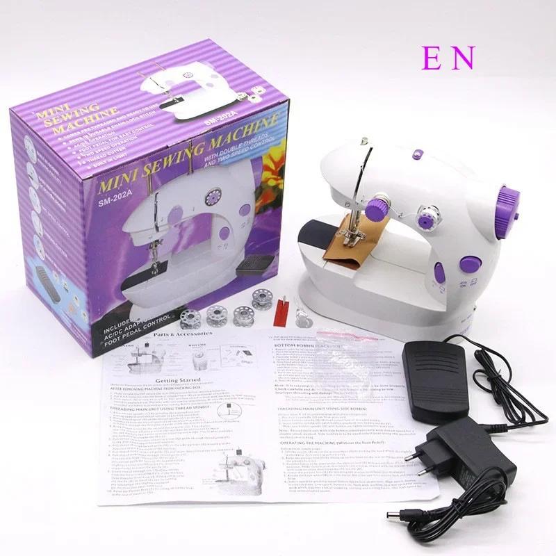 

New Portable Electric Sewing Machine 12 Stitches Presser Foot Pedal for Domestic Clothes Stitch
