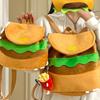 Parent-child Backpack Cartoon Burger Bag Hamburger Plush Backpack Kids Pack Kindergarten School Bag