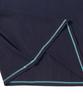 BEYOND CLOSET [Collection Line] Hand-Print Detail Cotton Short Sleeve T-Shirt Navy