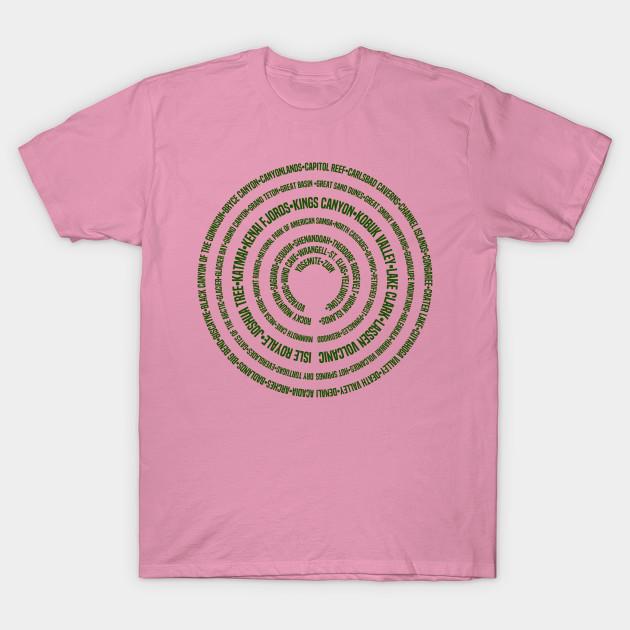 T Shirt Women National Park Tree Ring Harajuku Print Kawaii Tshirt Summer Short Sleeve Female T-Shirt Top Tee