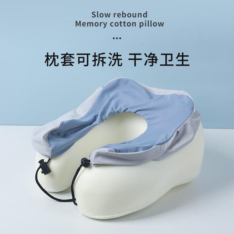 Memory Cotton Cervical Spine Pillow Cool Travel Cervical Pillow Office Neck Pillow Airplane Pillow