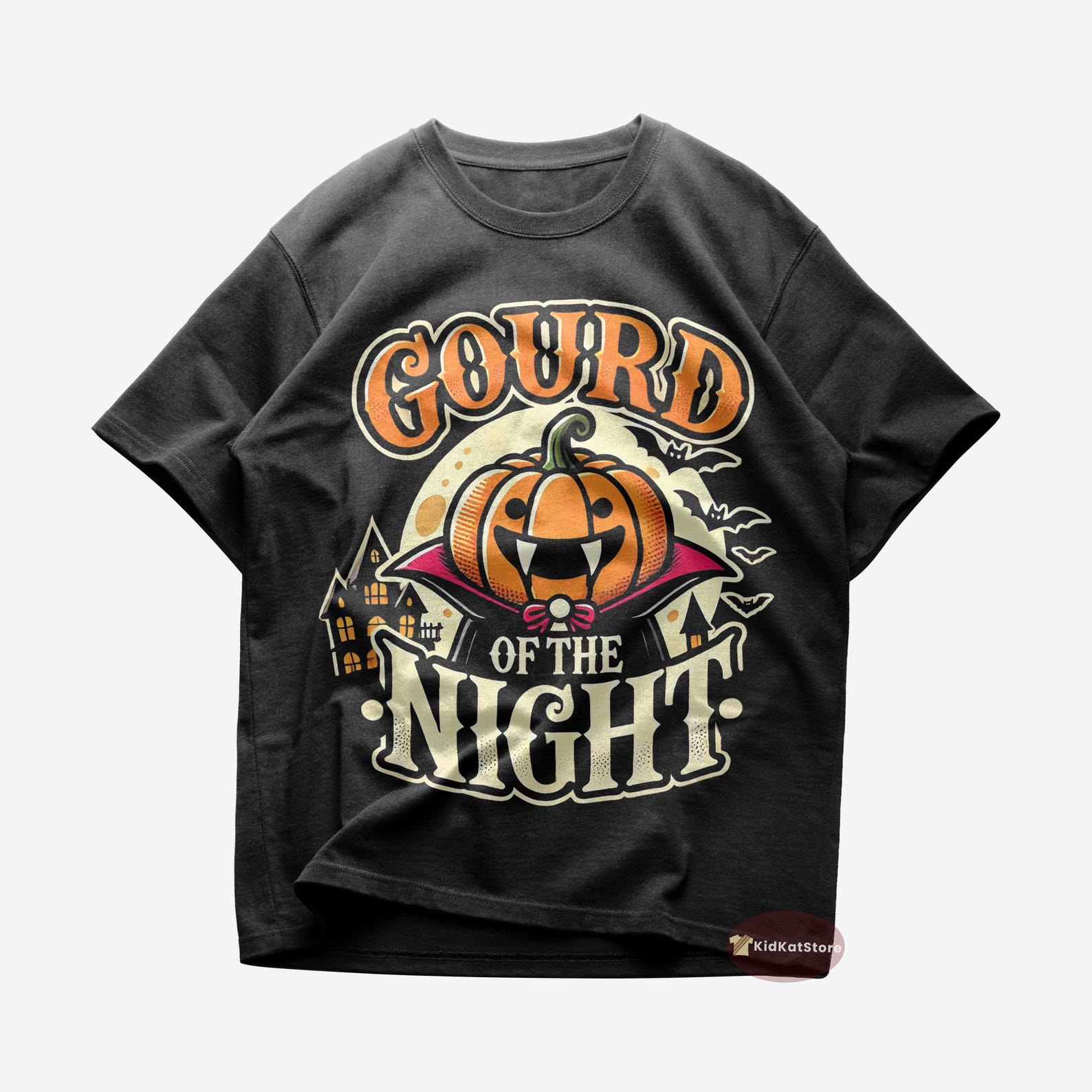 Gourd Of The Night T shirt - Halloween Designed Shirt - Spooky Halloween T shirt - Vampire Tee - Pumpkin Shirt - Funny Halloween T shirt S