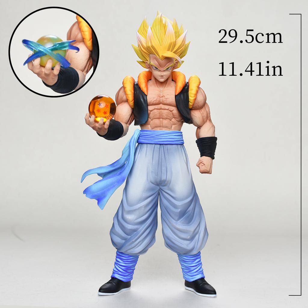 29.5cm/11.41in Anime Dragon Ball Z Gogeta Figure DBZ Gogeta Action Figure Statue Collectible Model Toy Gift