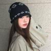 Warm Jacquard Knitted Hat Printed Printing Knit Cap Sweet Ear Protection Hat  Apparel Accessories