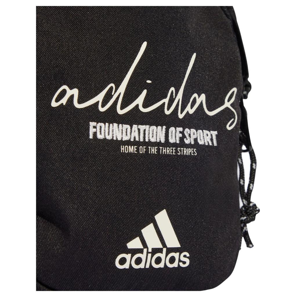 New Adidas Recycled Polyester Crossbody Bag Shoulder Bag Unisex Black & Jade White IX6809