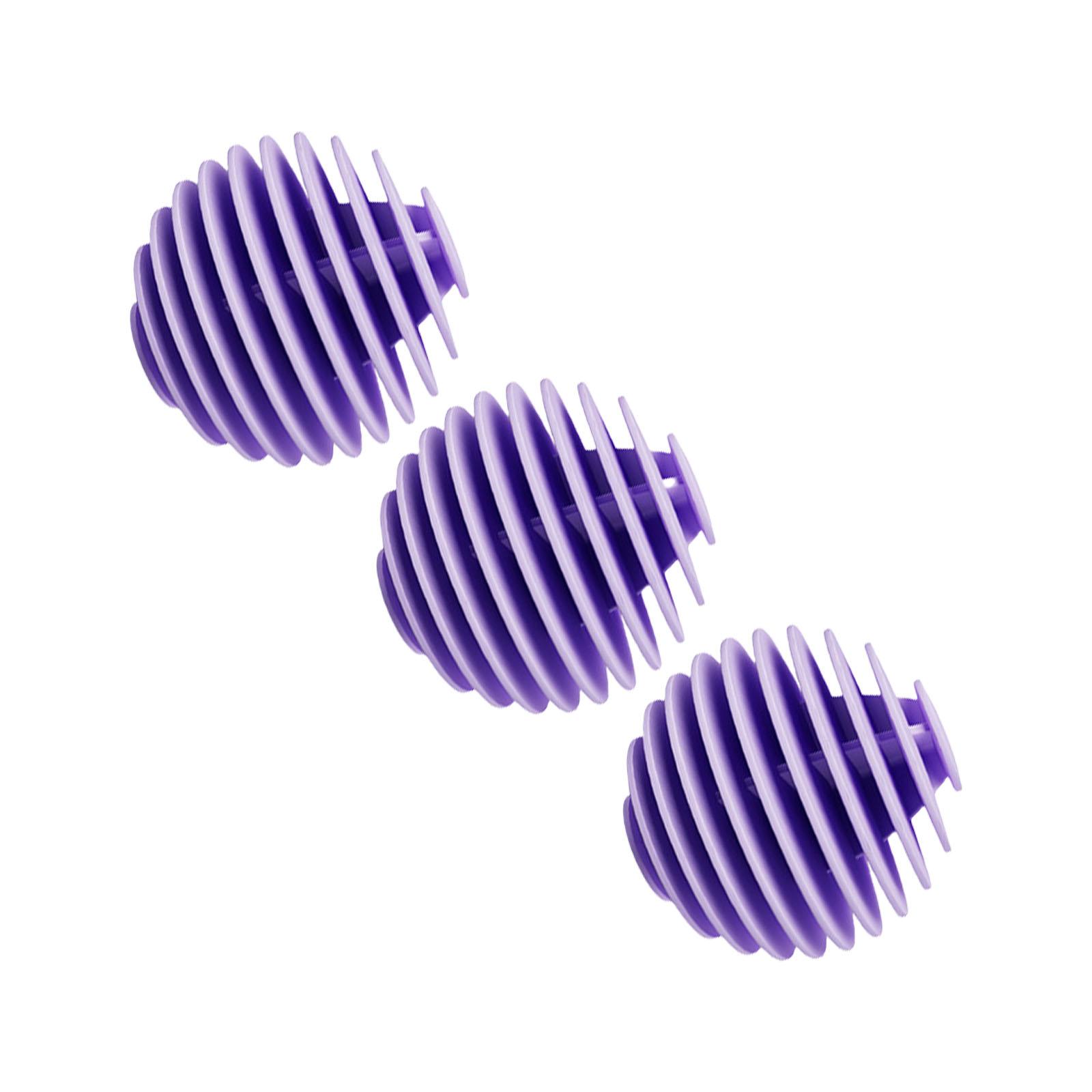 

Anti-tangle Oval Laundry Balls Solid Cleaning Balls Household Washing Machine Laundry Balls Reusable Clothes Cleaning фіолетовий