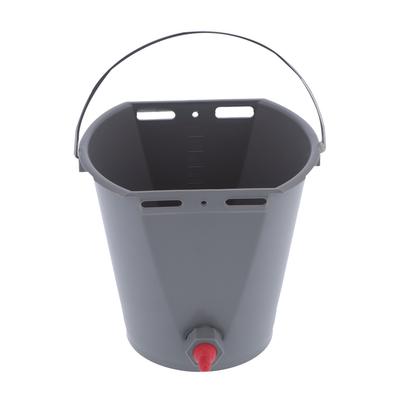 Balde Alimentador de Plástico de 8L con Tetinas y Válvulas Antirretorno Equipo de Alimentación para Uso en GanadoPara Cordero